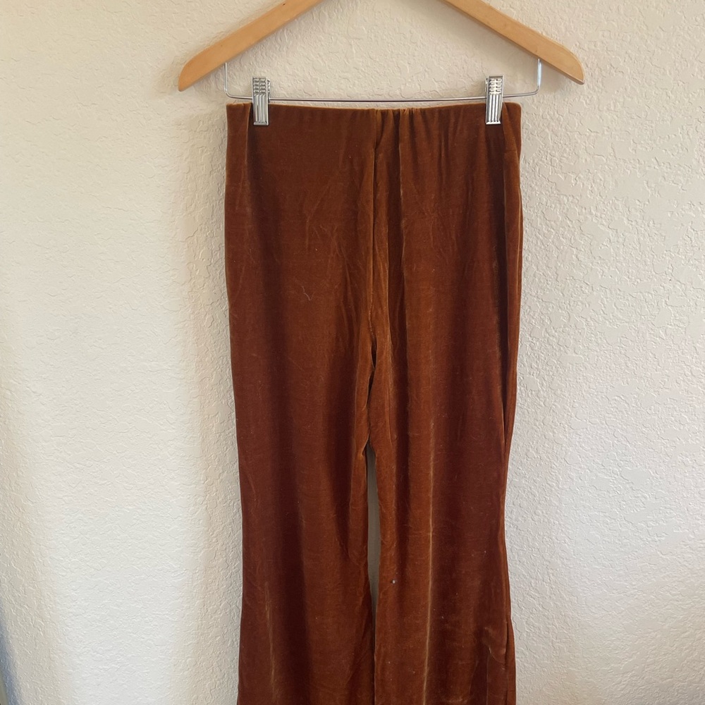 Velvet bell bottoms